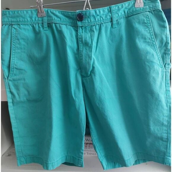 Original Penguin Flat Front Cotton Chino Shorts Size 36 - Picture 2 of 7